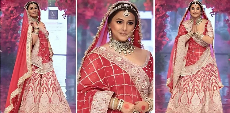 hina khan, cancer, bridal ramp walk