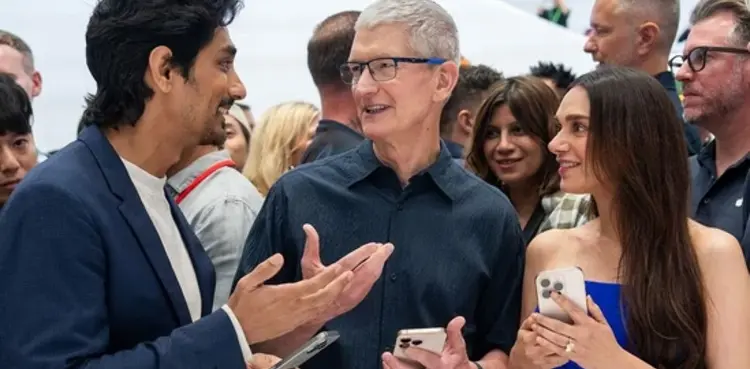 Aditi Rao Hydari, Siddharth, Tim Cook, Apple event