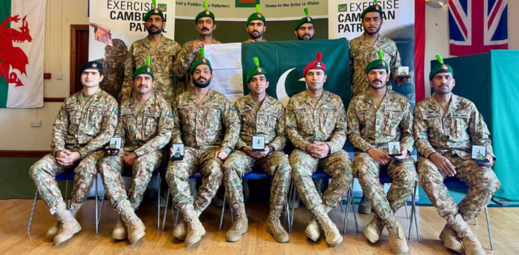 Pakistan Army, army wins gold, Exercise Cambrian Patrol 2024
