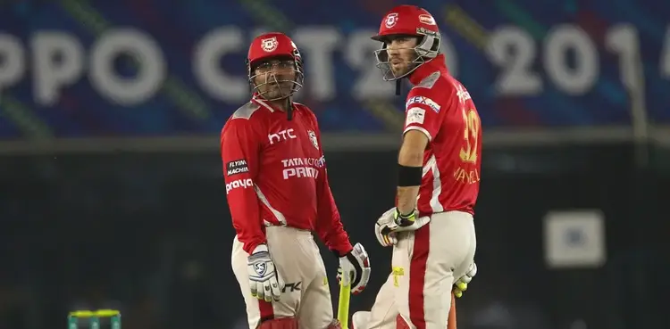 Glenn Maxwell, Virender Sehwag, IPL 2017, Kings XI Punjab