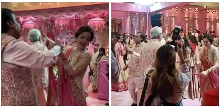 Mukesh Ambani, Nita Ambani, Dandiya, viral