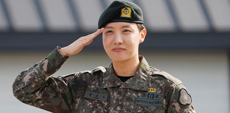 bts, j-hope, finishes military service