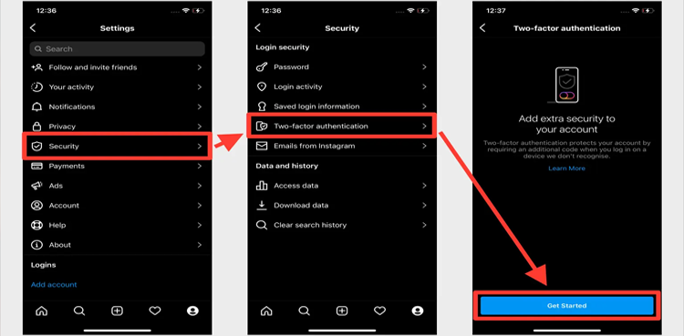 Instagram authentication, Instagram Updates, two factor authentication app,