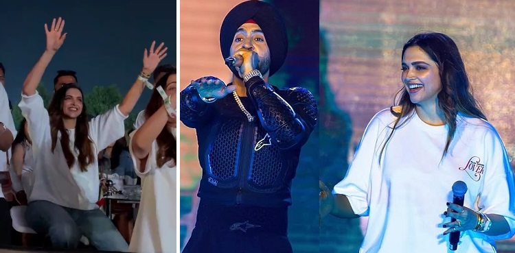viral Deepika Padukone makes first public appearance at Diljit Dosanjh concert