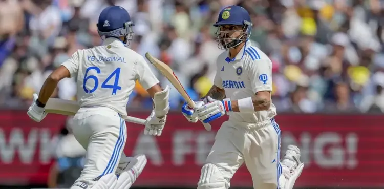 Nathan Lyon, Virat Kohli, Yashasvi Jaiswal, AUS v IND