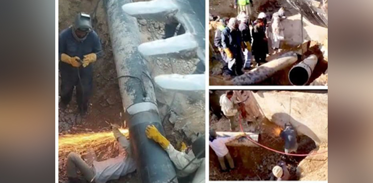 Gas supply, resumed, Balochistan, pipeline repair