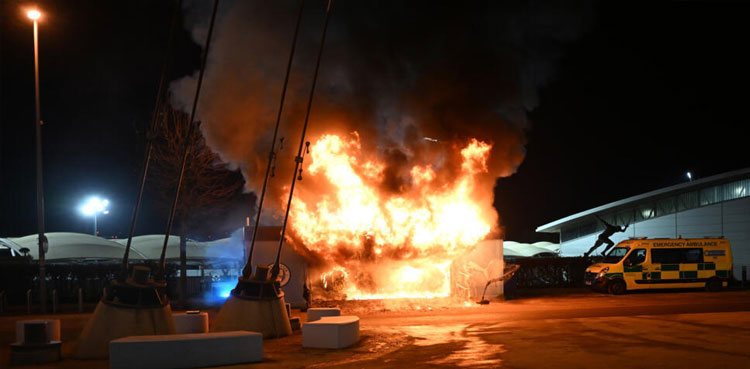 Manchster City stadium fire