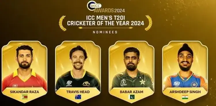 icc awards 2024, T20I Cricketer of the Year, saim ayub, babar azam