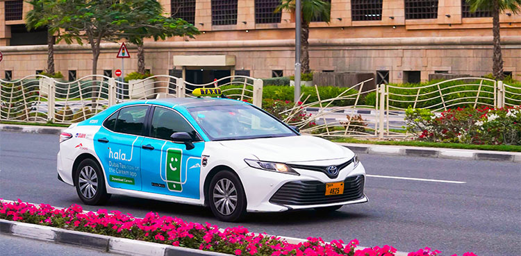 Taxi e-hail contributes to enhance traffic flow in Dubai