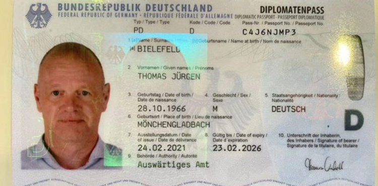 German diplomat, dead, Islamabad