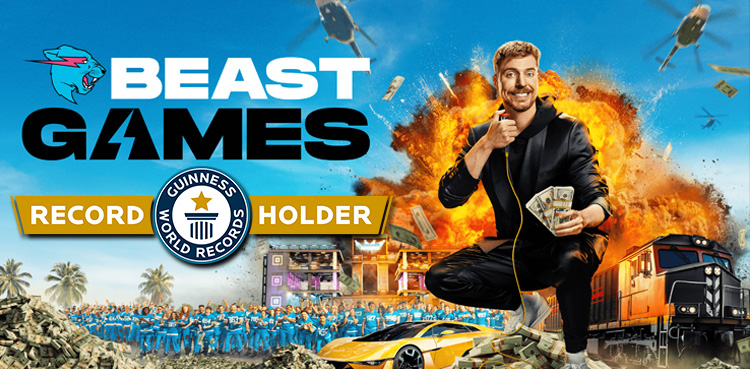MrBeast,Beast Games, Guinness world records, Amazon Prime Tv
