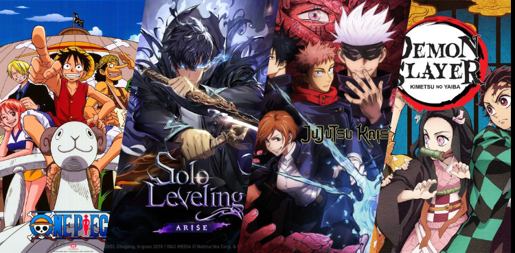 Solo Leveling, Jujutsu Kaisen, One Piece, Demon Slayer, Crunchyroll