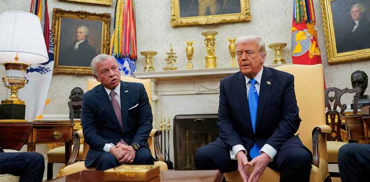 Donald Trump, Jordanian King, Jordon, Palestinians , Gaza