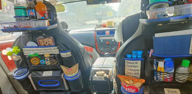 Online taxi Wi-Fi snacks, viral