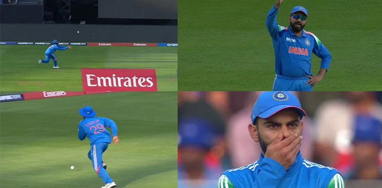 Varun Chakravarthy, bizarre fielding , Ind vs NZ clash, viral, Champions Trophy 2025