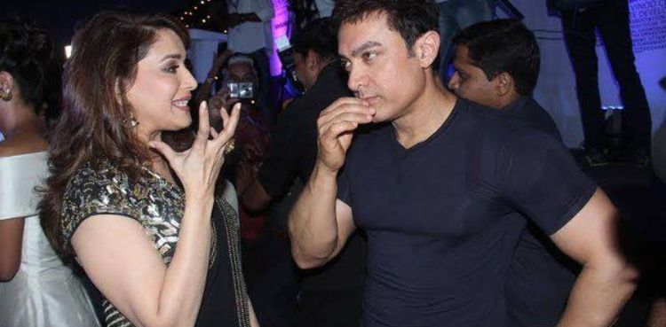 Madhuri Dixit, Aamir Khan, Adi Irani, Dil