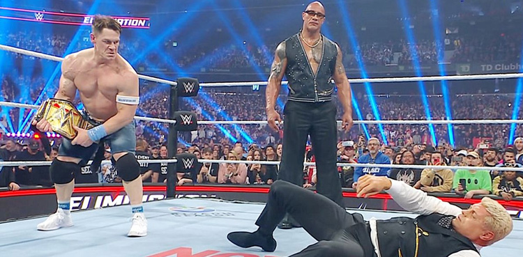 WWE Elimination Chamber 2025, John Cena, The Rock, Cody Rhodes