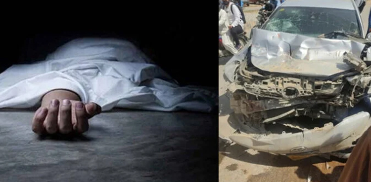 car-dumper collision, Safora chowrangi, Young man killed