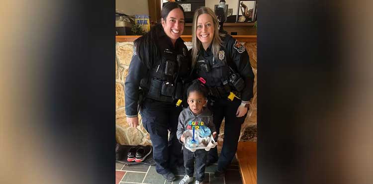 Child calls police, arrest mother, eating ice cream