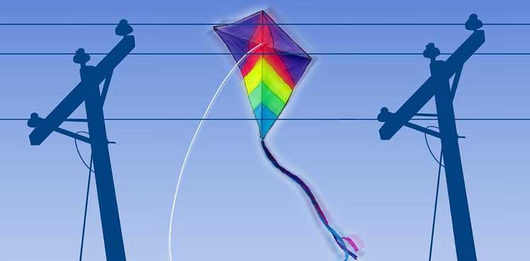 K-Electric, kite flying, power lines