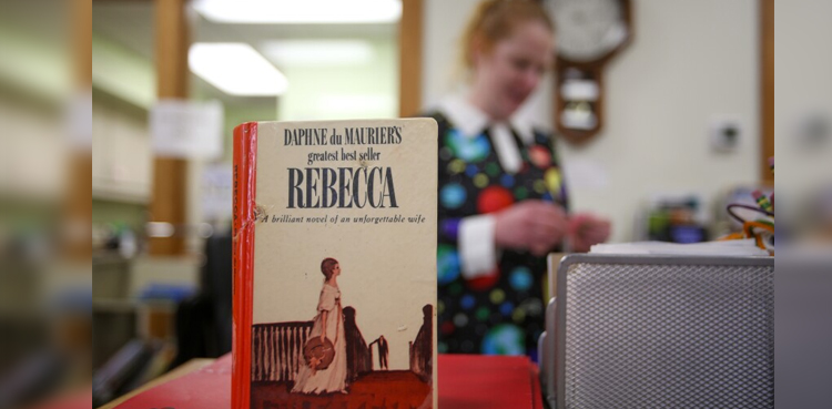 Overdue Book, North Dakota library, Rebecca, Daphne du Maurier