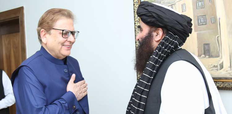 Pakistan's special envoy, Mohammad Sadiq, Afghanistan foreign minister, Amir Khan Muttaqi
