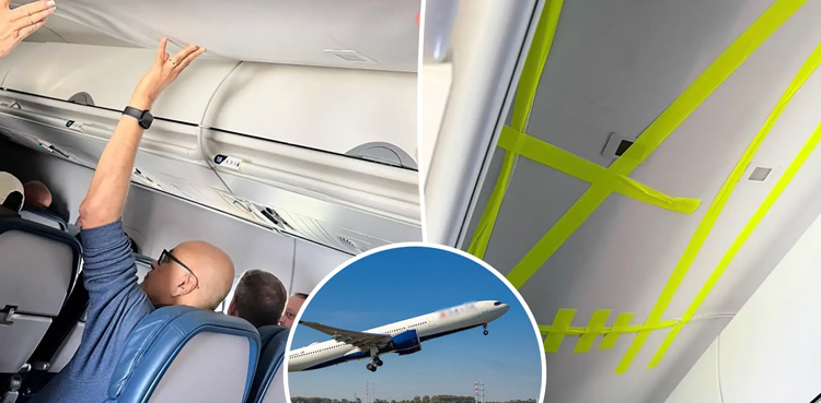 Delta Flight 2417, viral video, delta flight 2417 ceiling collapse, viral
