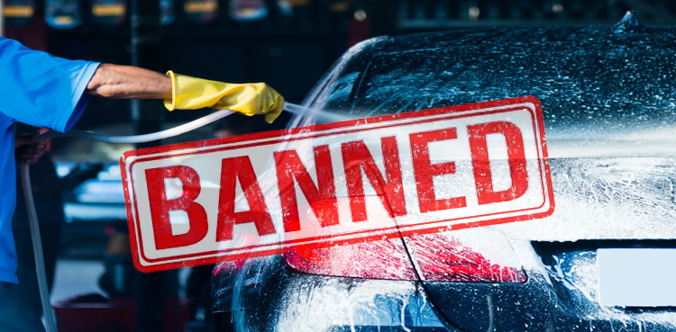 New car wash stations, banned in Punjab, water shortage