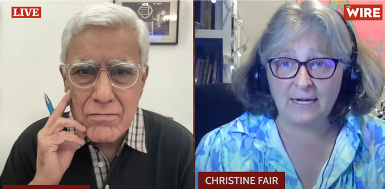 Christine Fair, India, Pakistan jets