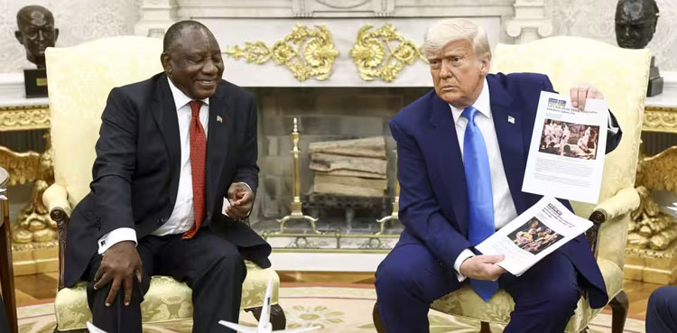 Donald-Trump,-South-African-president