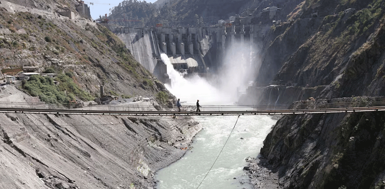 India, Chenab River water flow, Baglihar Dam