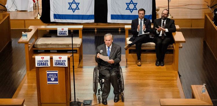 Texas university, governor, sued, Gaza