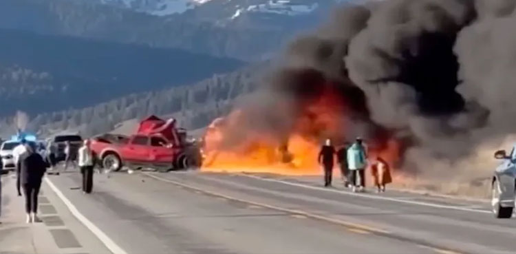 US van crash