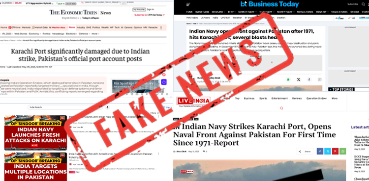 FACT CHECK, Indian attack, Karachi port