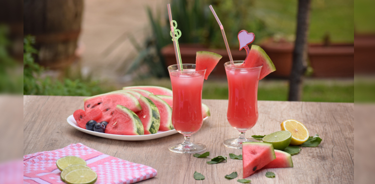 Watermelon drink, Gond Katira benefits, summer hydration, digestion booster, weight loss drink