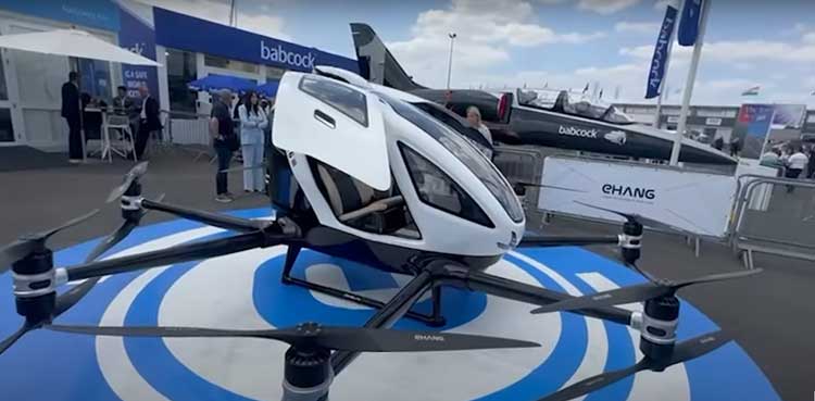 China, unmanned, air taxi, Paris Air Show 2025