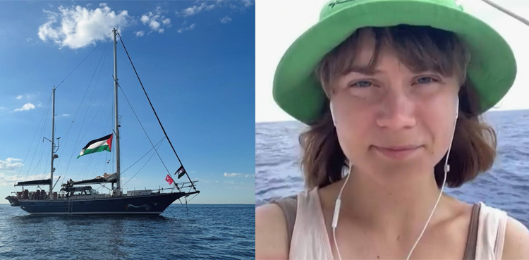 Greta Thunberg-Madleen ship, Madleen ship, Freedom Flotilla, Gaza, Israel,