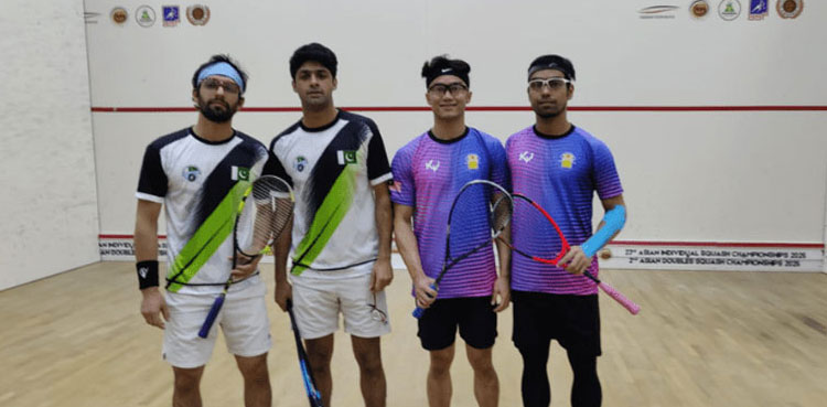 Pakistan,-India, Asian Doubles Squash final