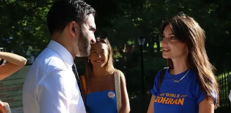 American model, Emily Ratajkowski, Zohran Mamdani, New York City mayor