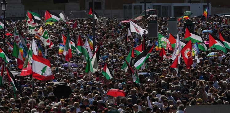 Rome, protest, complicity, Gaza