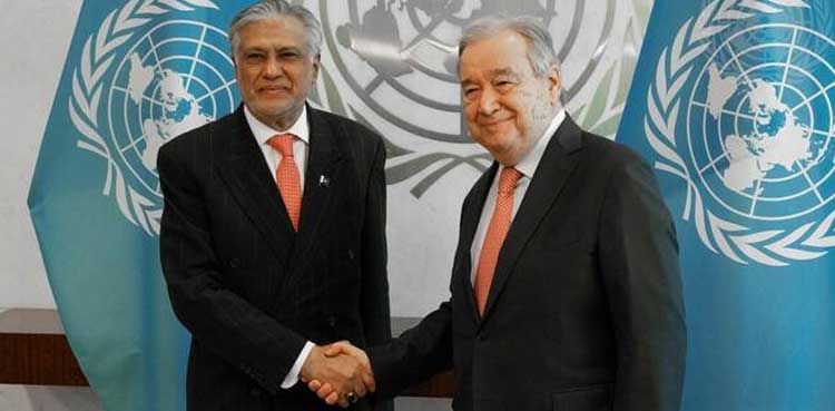 Ishaq Dar UN secretary