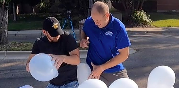 David Rush balloon record, Guinness World Records attempt, fastest balloon burst