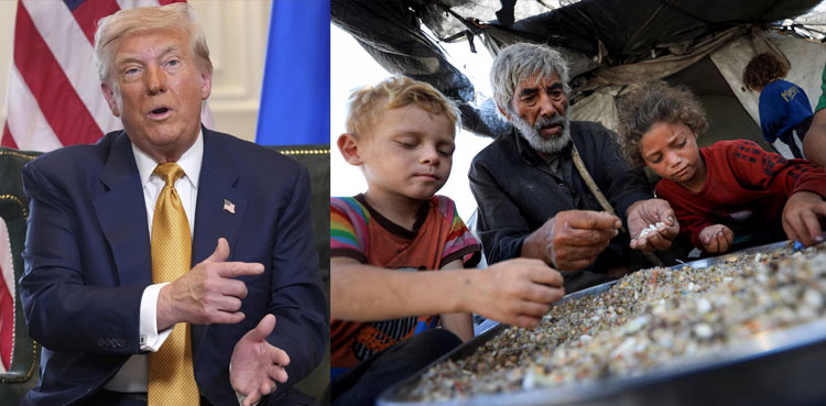 Trump says there is ‘real starvation’ in Gaza, vows to set up food centres