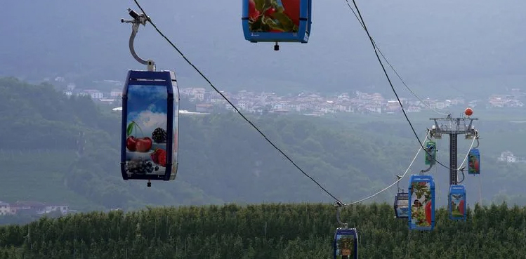 Italian apples get their own dedicated cable car ride