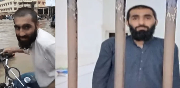 Man arrested, harrasing woman, Karachi rains