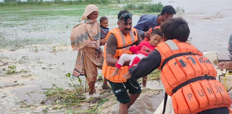 150,000 relocated to safety amid Sutlej River floods