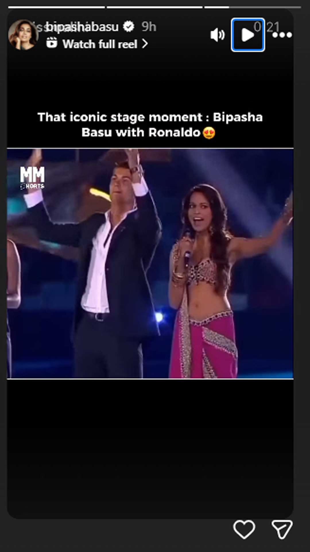 Bipasha Basu reminisces old times with Cristiano Ronaldo after his engagement