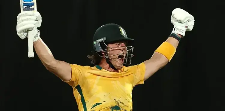 Dewald Brevis shatters records with fiery ton in second Australia T20I