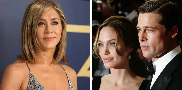 Jennifer Aniston, love triangle, Brad Pitt, Angelina Jolie