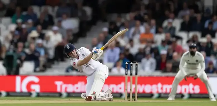 Harry Brook, sweep shot, final test, India vs England